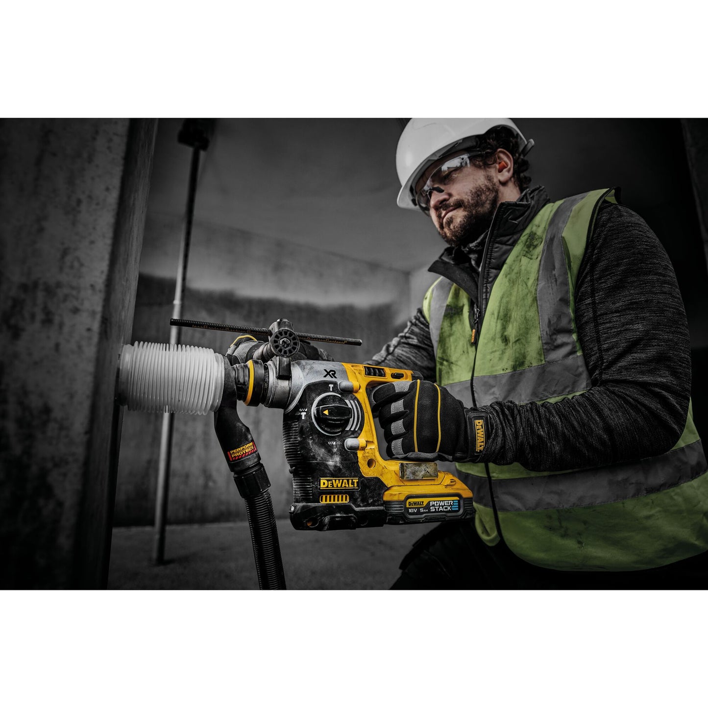 DEWALT DCH273H2T-QW Martillo sin escobillas SDS-plus 18V con 2 baterías Powerstack 5.0Ah