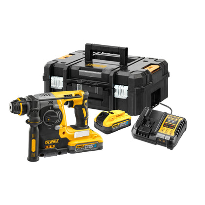 DEWALT DCH273H2T-QW Martillo sin escobillas SDS-plus 18V con 2 baterías Powerstack 5.0Ah