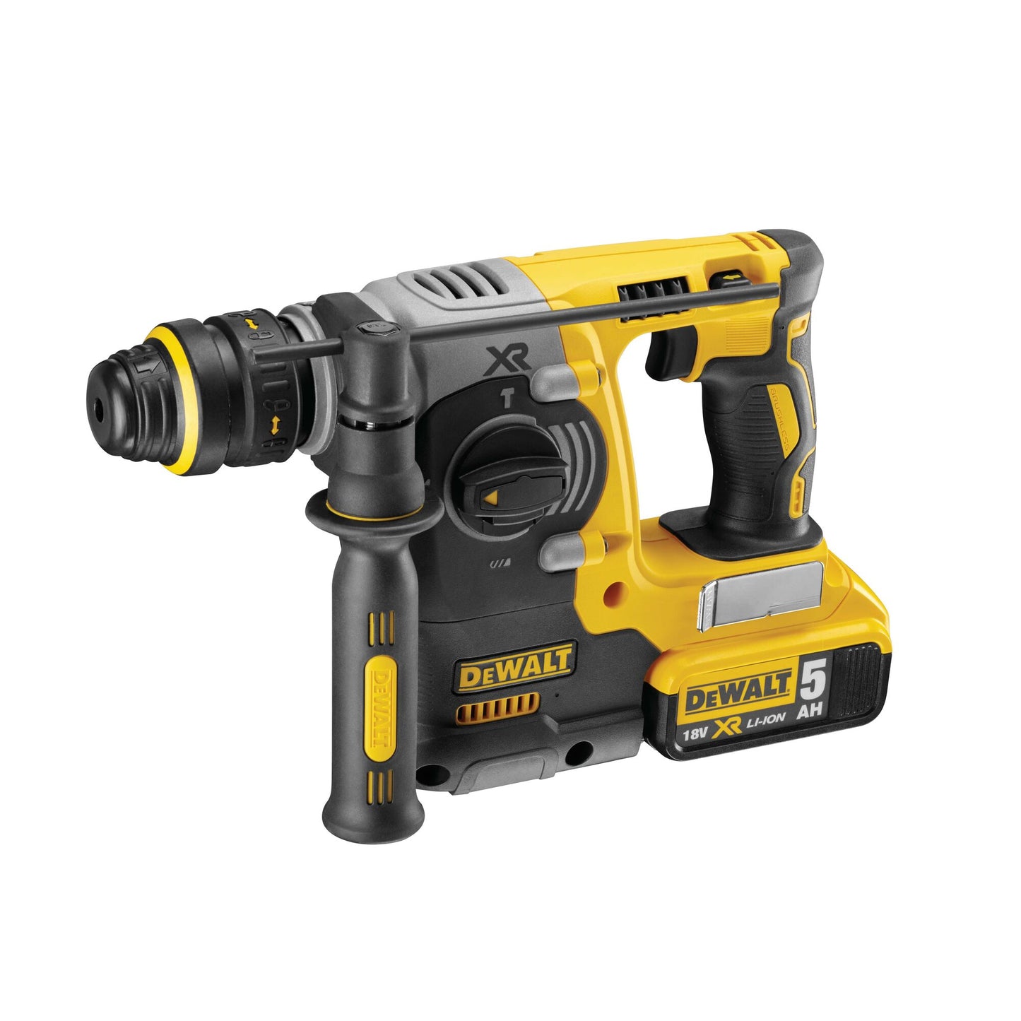 DEWALT DCH274P2T-QW 18 Volt SDS-plus Akku-Kombihammer 24mm (bürstenlos), 2,1 Joule, 2 Akkus 18V 5,0Ah