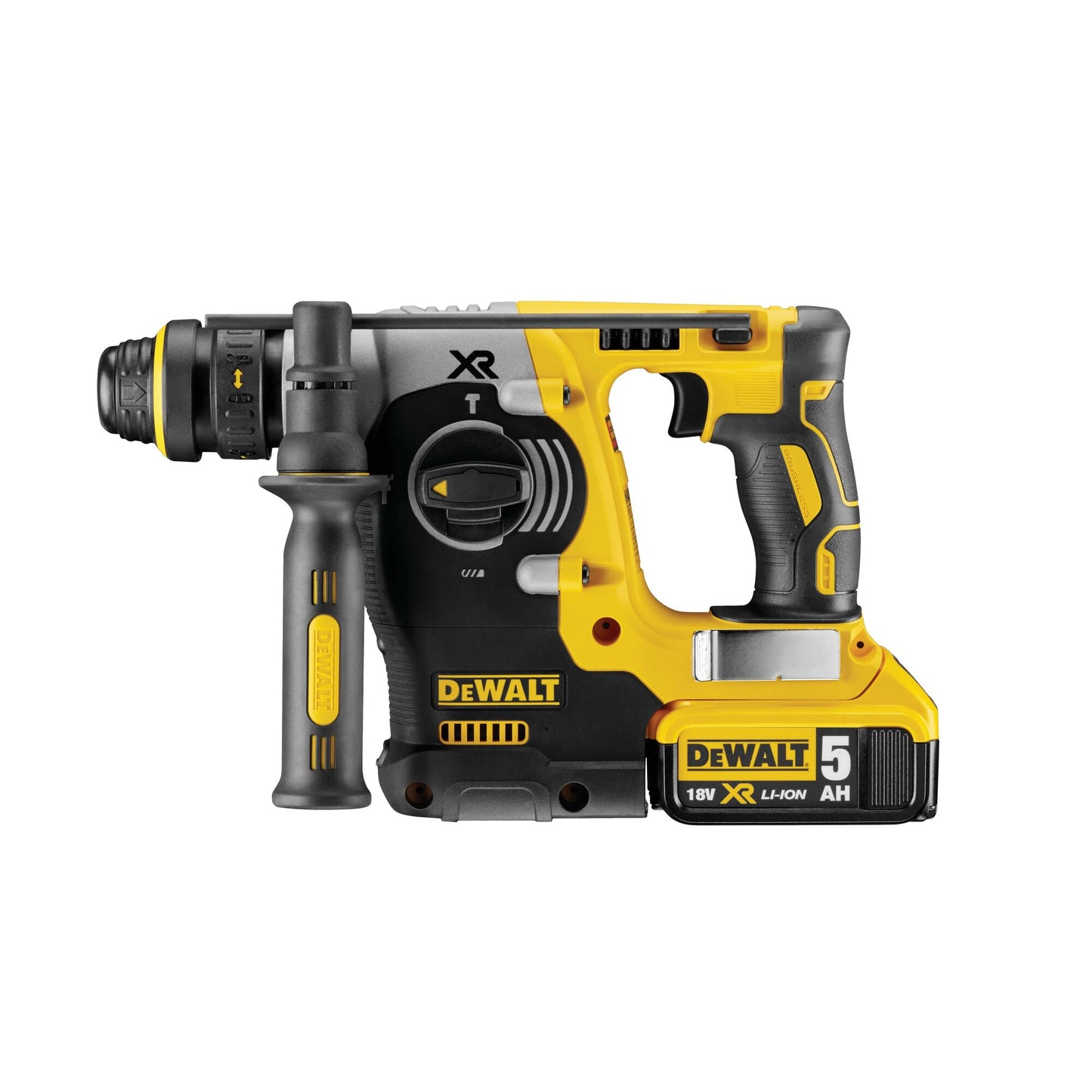 DEWALT DCH274P2T-QW 18 Volt SDS-plus Akku-Kombihammer 24mm (bürstenlos), 2,1 Joule, 2 Akkus 18V 5,0Ah