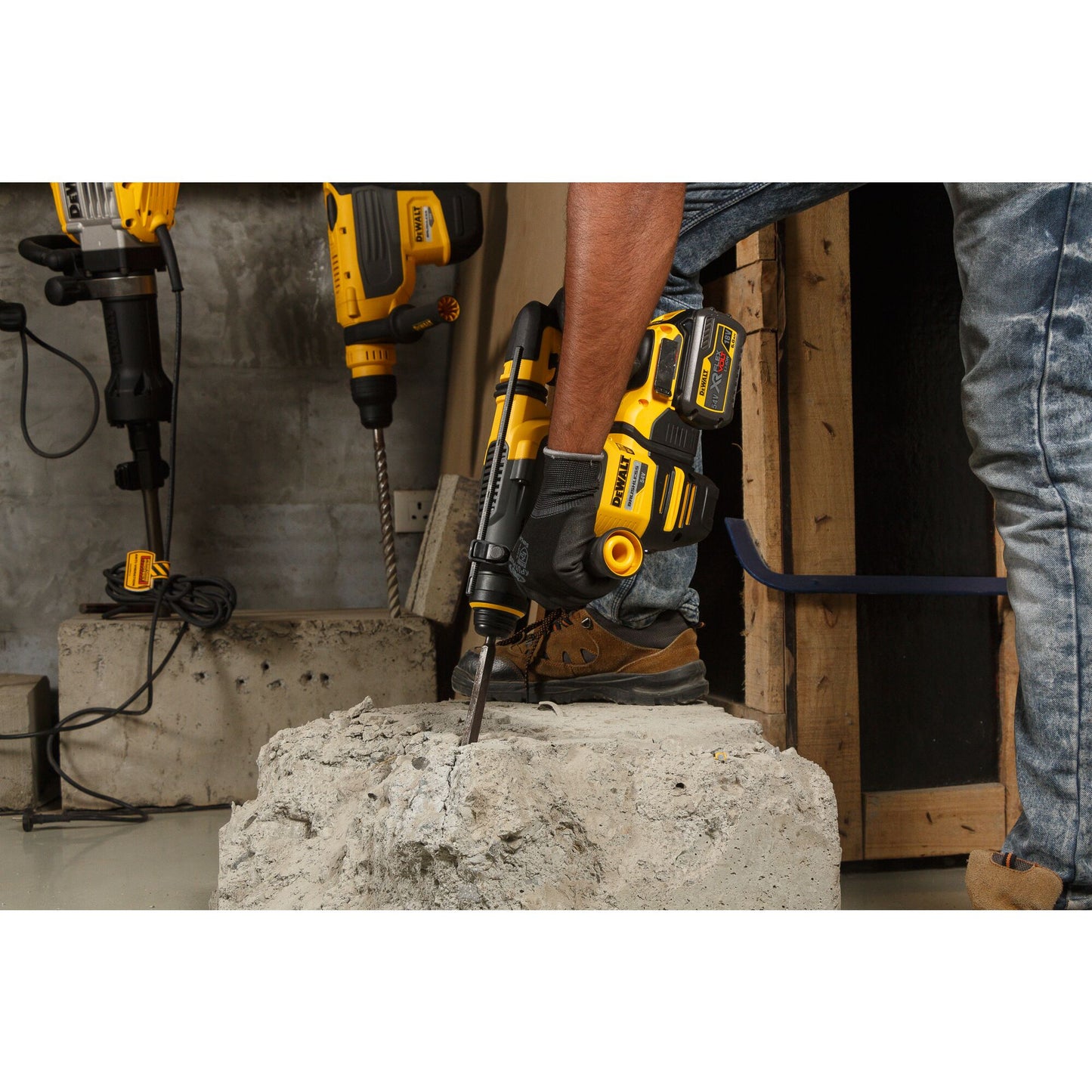 DEWALT DCH333NT-XJ 54 Volt Flexvolt SDS-plus Akku-Kombihammer 30mm (bürstenlos), 3,5 Joule, ohne Akku und Ladegerät