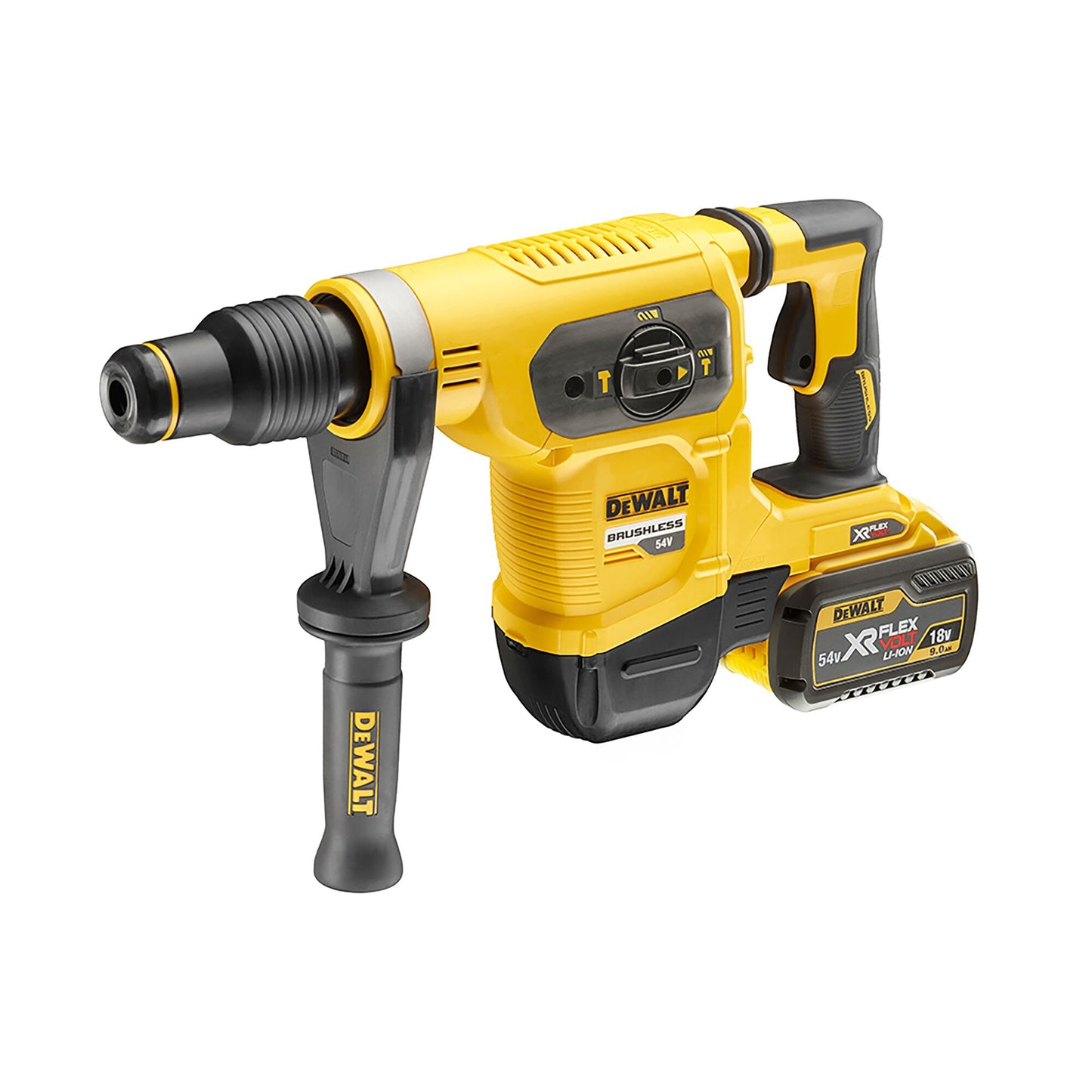 DEWALT DCH481X2-QW Martillo Electroneumático SDS-Max XR con 2 baterías 18/54V Flexvolt 9.0Ah