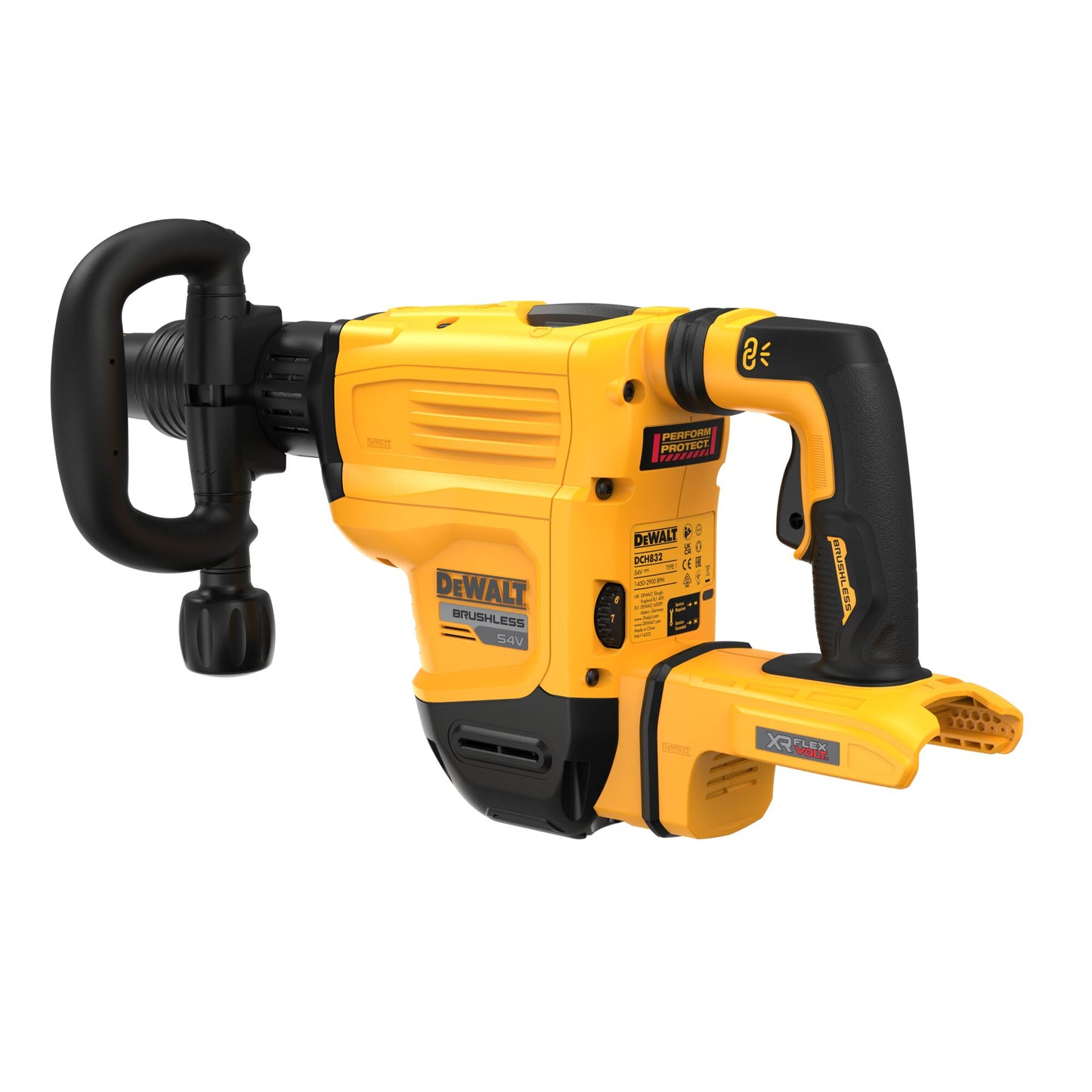 DEWALT DCH832N-XJ 54V Akku-Meißelhammer SDS-max, ohne Akkus und Ladegerät