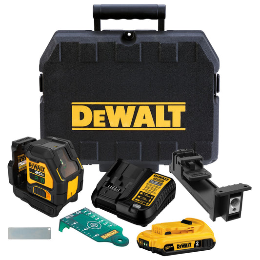 DEWALT DCLE34021D1-QW Laser croix compact faisceaux verts, classe 2