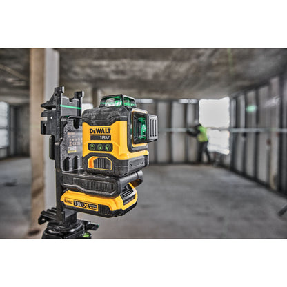 DEWALT DCLE34031D1-QW Nivel láser autonivelante VERDE de 3 líneas 360° con batería 18V Li-Ion 2Ah