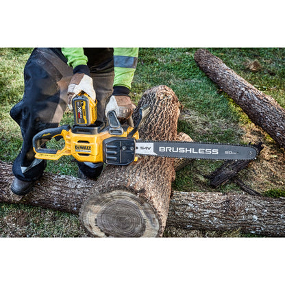 DEWALT DCMCS575X1-QW Tronçonneuse avec 1 batterie Flexvolt 54V 9.0Ah, épée 50cm