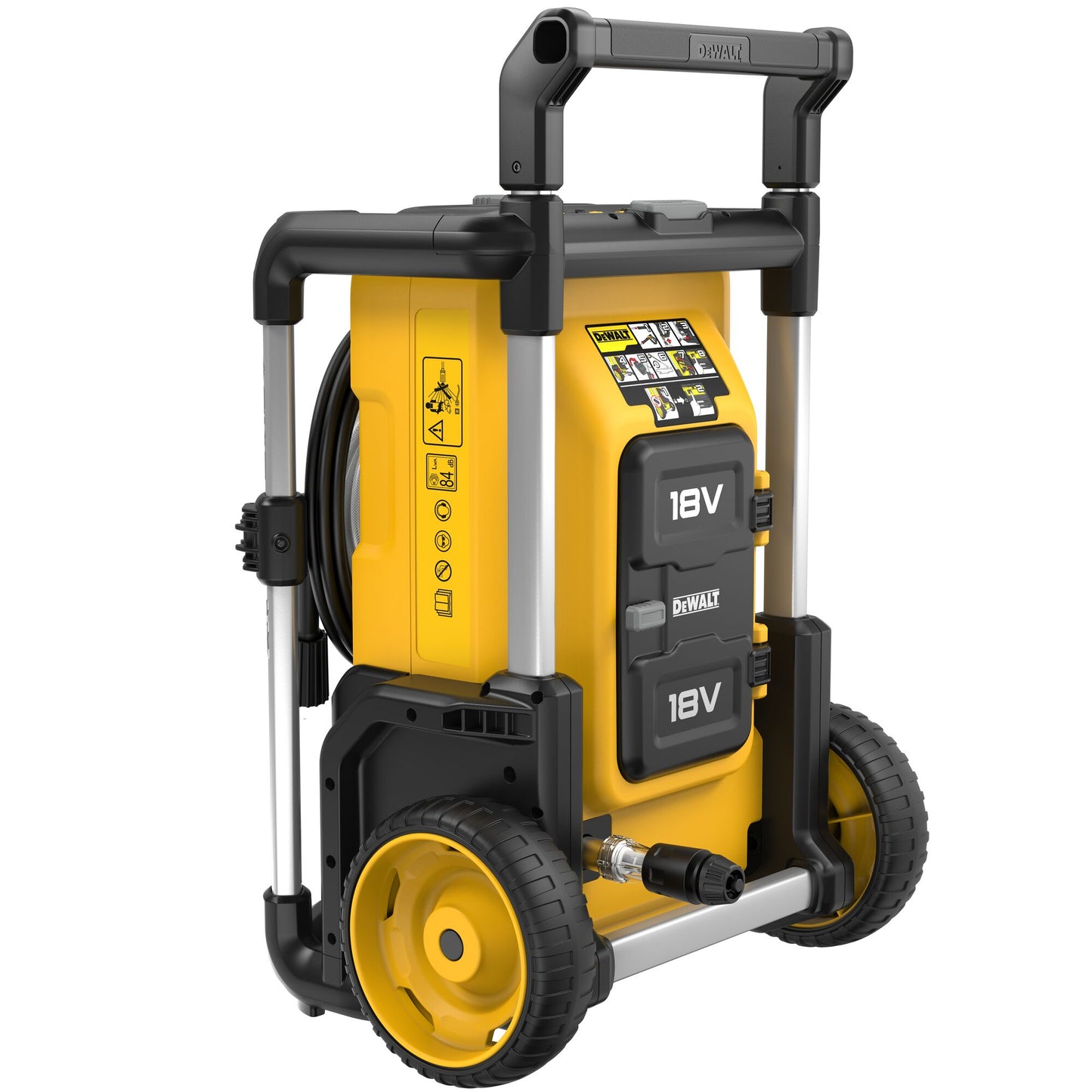 DEWALT DCMPW1600N-XJ Nettoyeur haute pression 2x18V 3 vitesses 70-85-110 bar, sans batterie ni chargeur