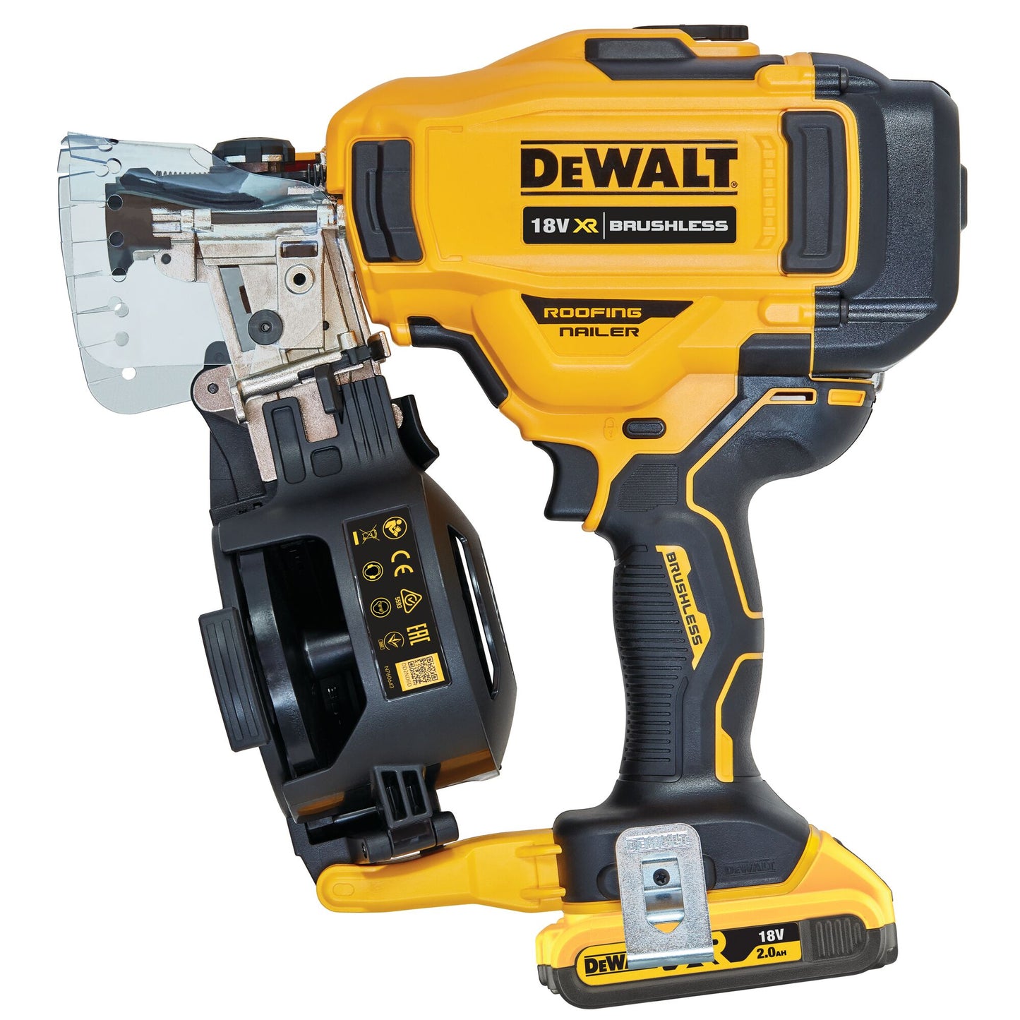 DEWALT DCN45RND2-QW Clavadora de Estructuras con 2 baterías XR 18V ​​2.0Ah