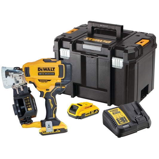 DEWALT DCN45RND2-QW 18V XR Cordless Roofing Nailer with 2 x 2Ah Lithium Ion Batteries