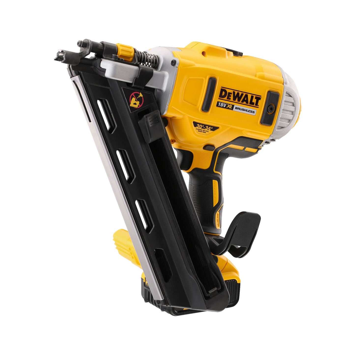 DEWALT DCN692P2-QW Clavadora de Estructuras sin escobillas XR 18V con 2 baterías Li-Ion 5Ah