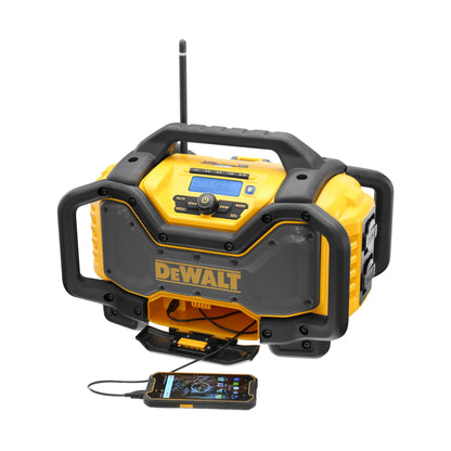 DEWALT DCR027-QW Akku- und Netz-Radio mit Ladefunktion, Bluetooth und DAB+