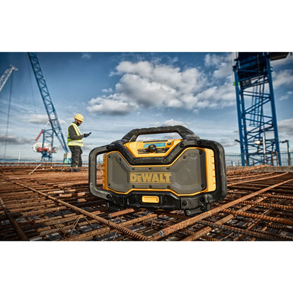 DEWALT DCR027-QW Akku- und Netz-Radio mit Ladefunktion, Bluetooth und DAB+