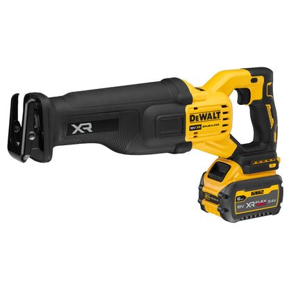 DEWALT DCS386T1-QW Sierra Sable Compacta sin escobillas con 1 batería 18/54v Flexvolt 6.0Ah