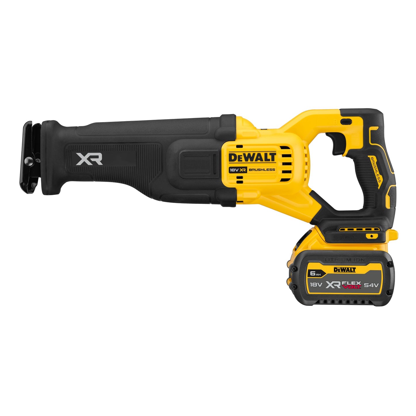 DEWALT DCS386T1-QW Sierra Sable Compacta sin escobillas con 1 batería 18/54v Flexvolt 6.0Ah