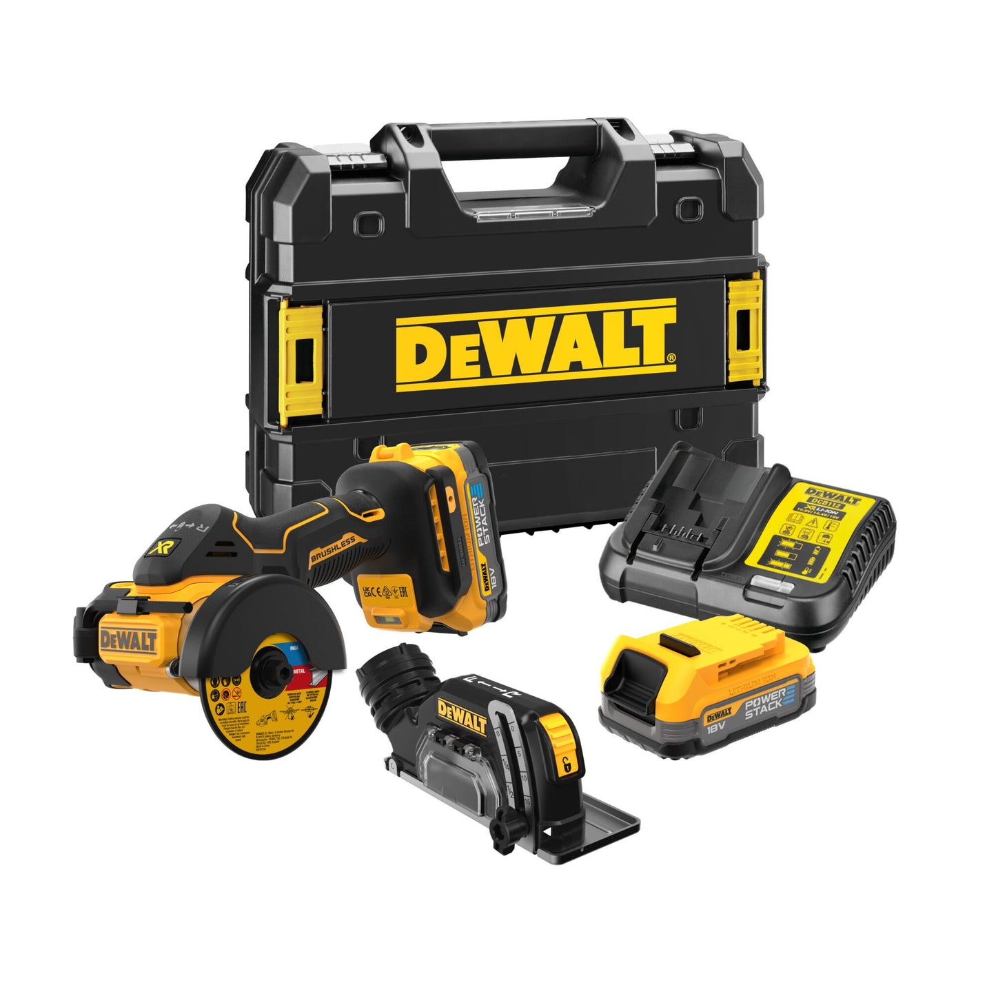 DEWALT DCS438E2T-QW Meuleuse Brushless 2 batteries 18V Powerstack