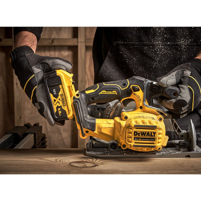 DEWALT DCS565P2-QW 18 Volt Akku-Handkreissäge (165 mm) mit 2x18V 5,0Ah Akkus