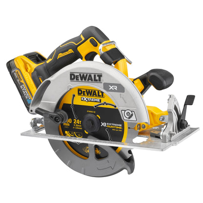 DEWALT DCS573H2T-QW 54V Akku-Handkreisaege 190 mm mit 2x18V 5.0Ah Powerstack Akkus