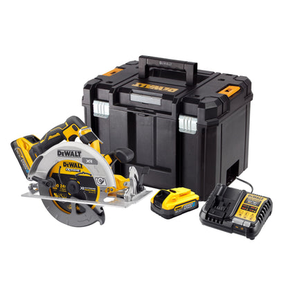 DEWALT DCS573H2T-QW 54V Akku-Handkreisaege 190 mm mit 2x18V 5.0Ah Powerstack Akkus