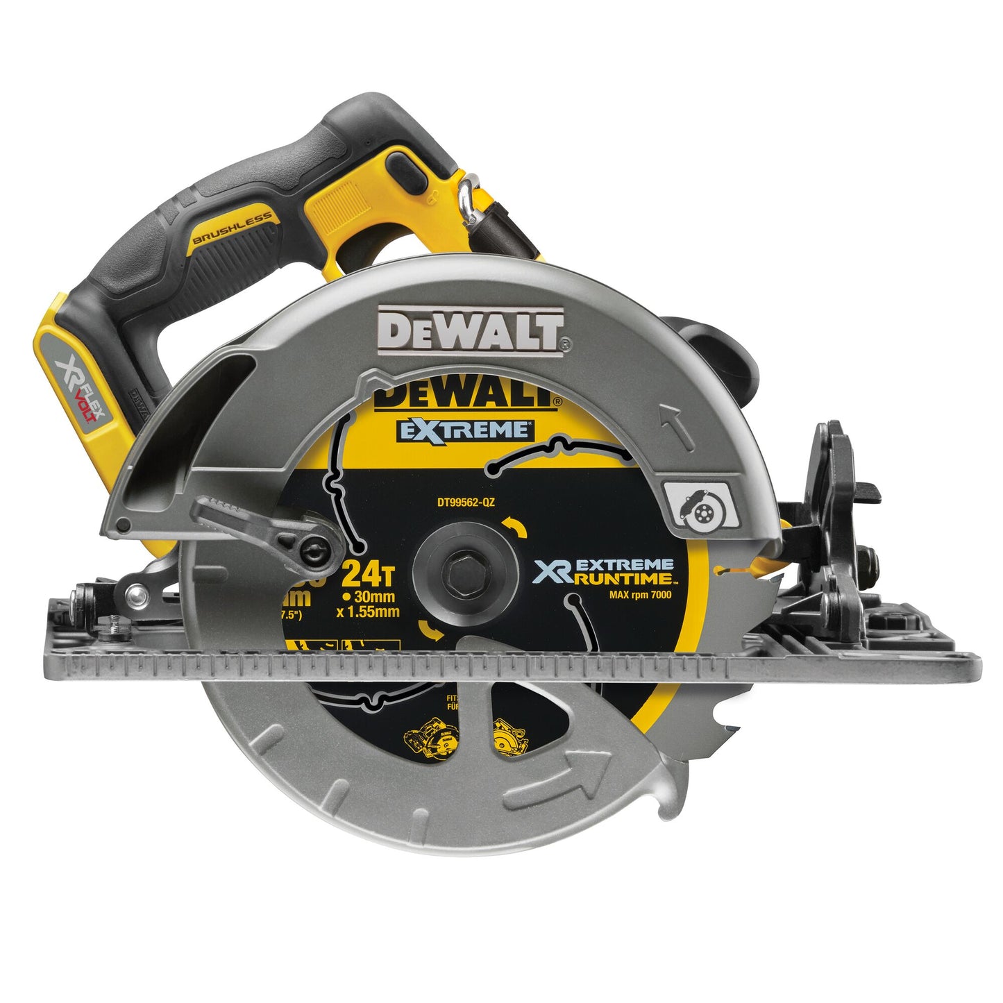 DEWALT DCS579NT-XJ 54 Volt FLEXVOLT Akku-Handkreissäge (190 mm / bürstenlos), ohne Akkus und Ladegerät