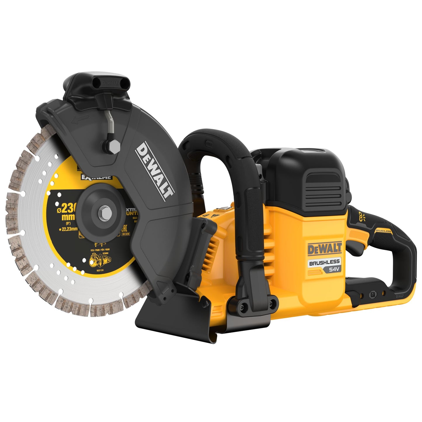 DEWALT DCS691X2-QW Découpeuse 2 batteries 54V Flexvolt 9.0Ah 230 mm