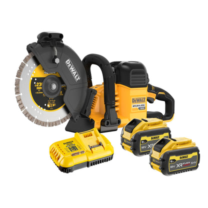 DEWALT DCS691X2-QW Découpeuse 2 batteries 54V Flexvolt 9.0Ah 230 mm