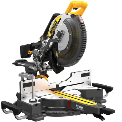 DEWALT DCS781X2-QW 18/54V 305mm Mitre Saw with 2 x 9Ah Flexvolt Lithium Ion Batteries