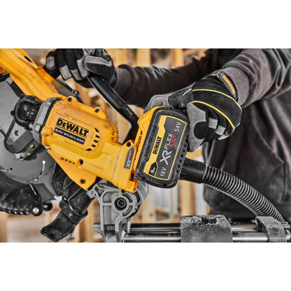 DEWALT DCS781X2-QW 18/54V 305mm Mitre Saw with 2 x 9Ah Flexvolt Lithium Ion Batteries