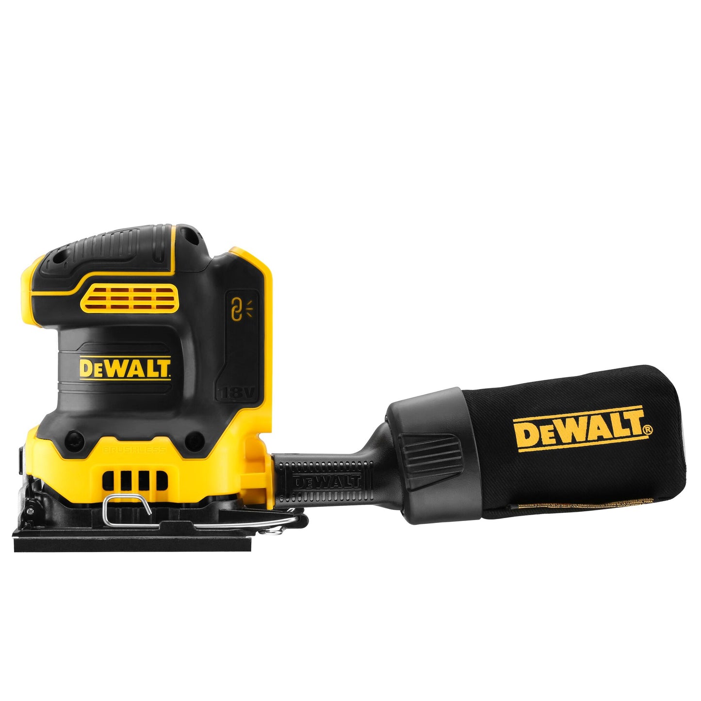 DEWALT DCW200NT-XJ 18V XR Brushless 1/4 Sheet Palm Sander - Bare Unit