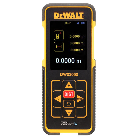 DEWALT DW03050-XJ Medidor láser con alcance de 50m con Bluetooth