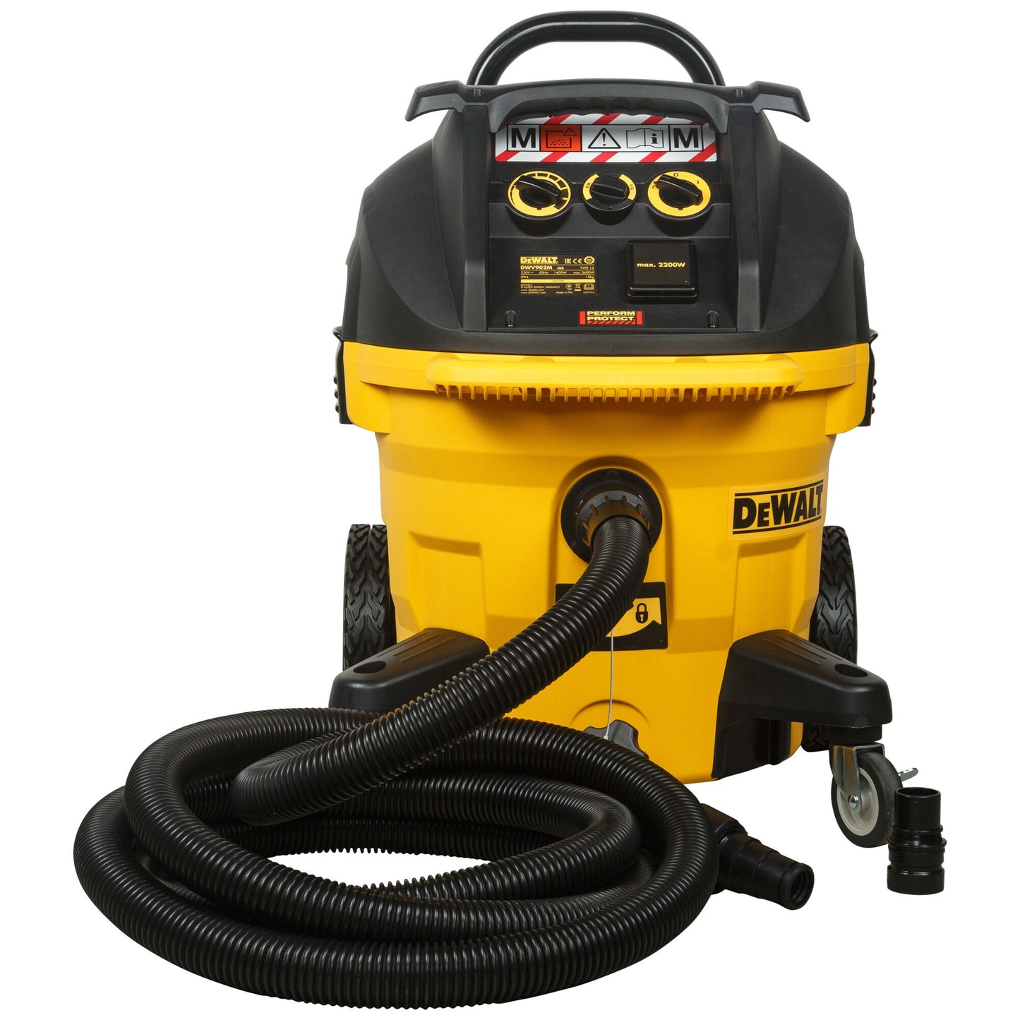 DEWALT DWV902M-QS Aspirador sólidos y líquidos 38L Clase M - 1.400W