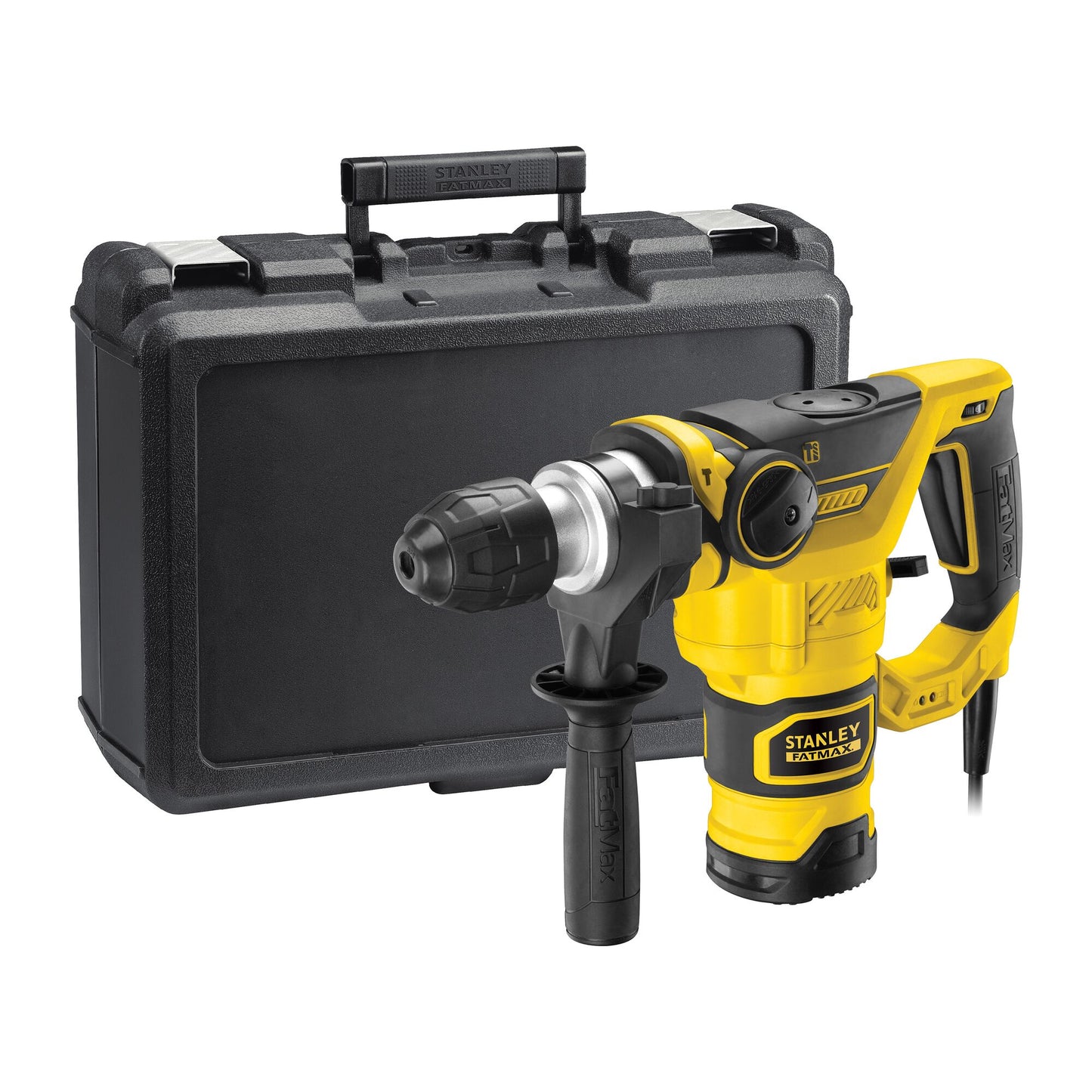 STANLEY FATMAX FME1250K-QS 1250W Corded AC 3.5J Pneumatic SDS+ Hammer Drill with Kit Box