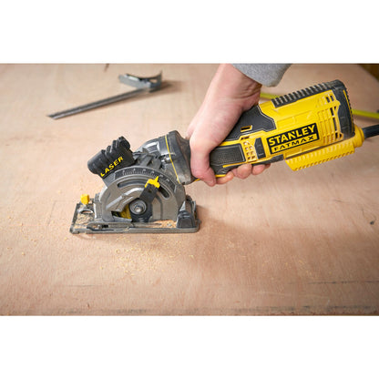 STANLEY FATMAX FME380K-QS 650W mini Circular Saw with Kit Box