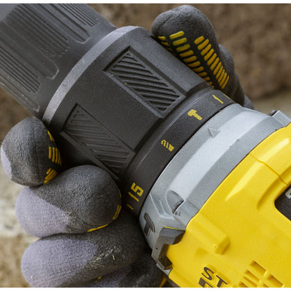 STANLEY FATMAX SFMCD715D2K-QW Perceuse Visseuse à percussion BRUSHLESS 60Nm - 18V - 15 réglages de couple, Mandrin 1 main 13mm, 0-600 / 1900 trs/min, 0-32300 cps/min