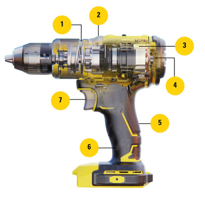 STANLEY FATMAX SFMCD721B-XJ Taladro percutor 18V Brushless V20, sin baterías ni cargador