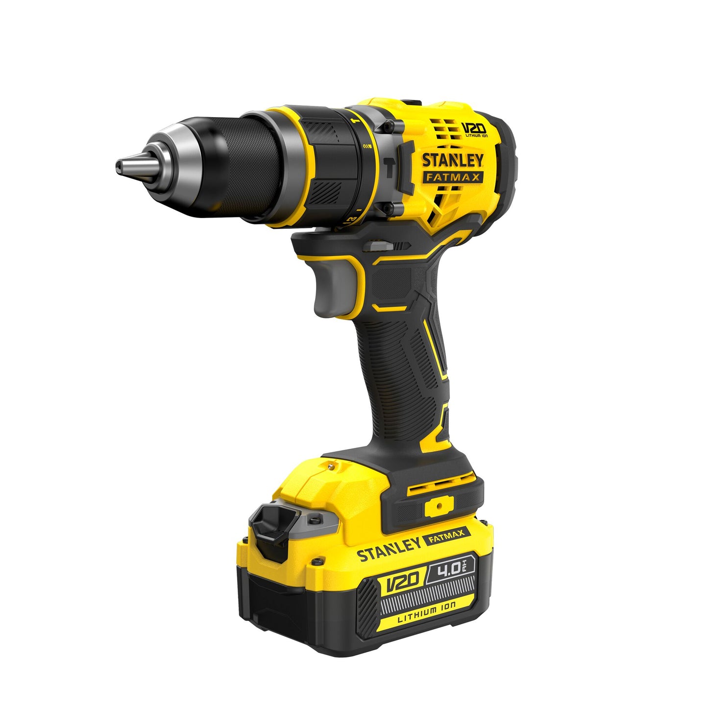 STANLEY FATMAX SFMCD721M2K-QW V20 Akku-Schlagbohrschrauber (18V / 4,0Ah), 2 Akkus, bürstenlos