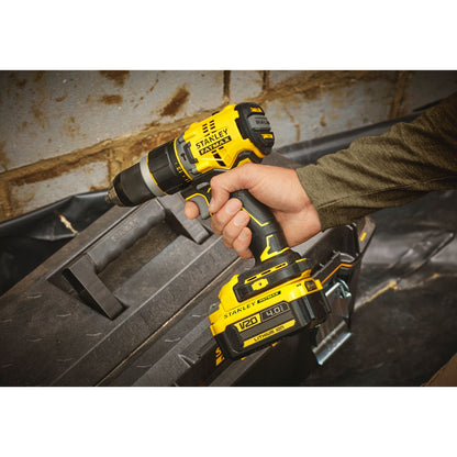 STANLEY FATMAX SFMCD721M2K-QW V20 Akku-Schlagbohrschrauber (18V / 4,0Ah), 2 Akkus, bürstenlos