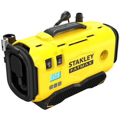 STANLEY FATMAX SFMCE520B-QW V20 11 Bar Kompressor, ohne Batterien und Ladegerät