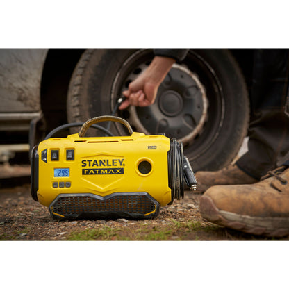 STANLEY FATMAX SFMCE520B-QW V20 11 Bar Kompressor, ohne Batterien und Ladegerät