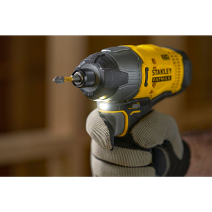 STANLEY FATMAX SFMCF800C2K-QW Avvitatore a impulsi 1/4'' V20, 2 batterie 18V 1.5Ah