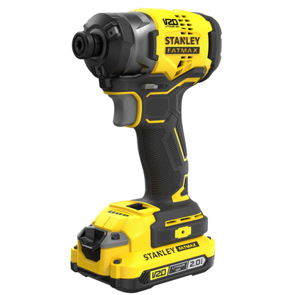 STANLEY FATMAX SFMCF820D2K-QW Avvitatore a impulsi 1/4'' brushless V20, 2 batterie 18V - 2.0Ah