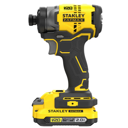 STANLEY FATMAX SFMCF820D2K-QW Avvitatore a impulsi 1/4'' brushless V20, 2 batterie 18V - 2.0Ah