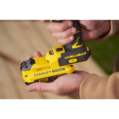 STANLEY FATMAX SFMCF820D2K-QW Avvitatore a impulsi 1/4'' brushless V20, 2 batterie 18V - 2.0Ah