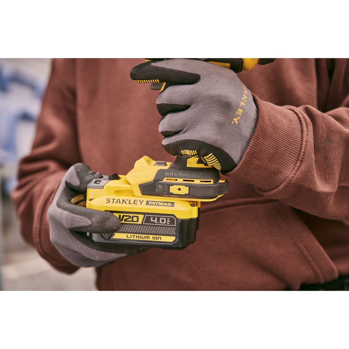 STANLEY FATMAX SFMCF940M1-QW Avvitatore a impulsi  1/2'' brushless V20, 1 batteria 18V 4.0Ah