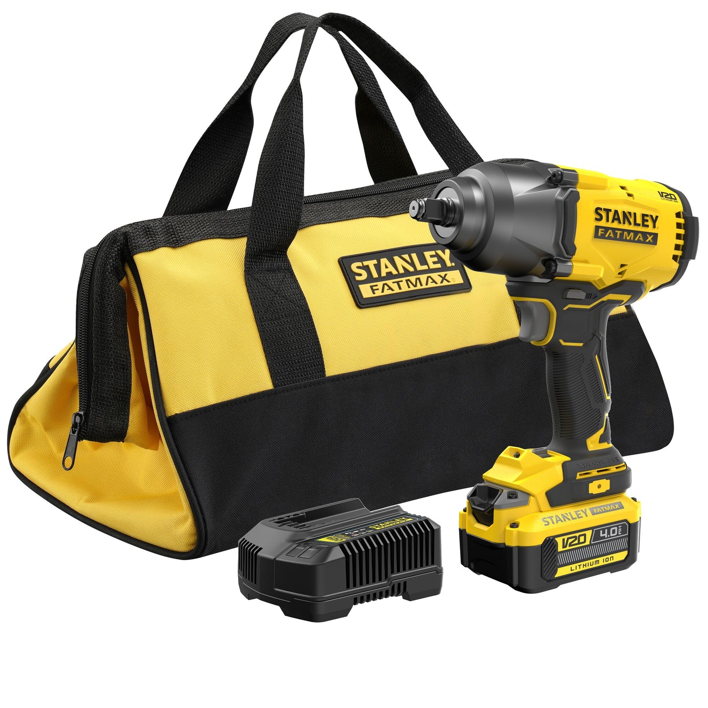 STANLEY FATMAX SFMCF940M1-QW Avvitatore a impulsi  1/2'' brushless V20, 1 batteria 18V 4.0Ah