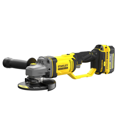 STANLEY FATMAX SFMCG400M2K-QW V20 Akku-Winkelschleifer (18V / 4,0Ah), 125 mm, 2 Akkus