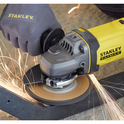 STANLEY FATMAX SFMCG400M2K-QW V20 Akku-Winkelschleifer (18V / 4,0Ah), 125 mm, 2 Akkus