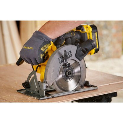 STANLEY FATMAX SFMCS500M2K-QW V20 Cordless Circular Saw with 2 x 4.0Ah Lithium Ion Battery and Kit Box