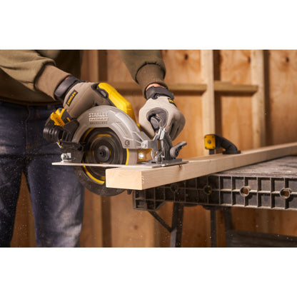 STANLEY FATMAX SFMCS550M2K-QW  V20 Cordless Brushless Circular Saw  with 2 x 4.0Ah Lithium Ion Battery and Kit Box