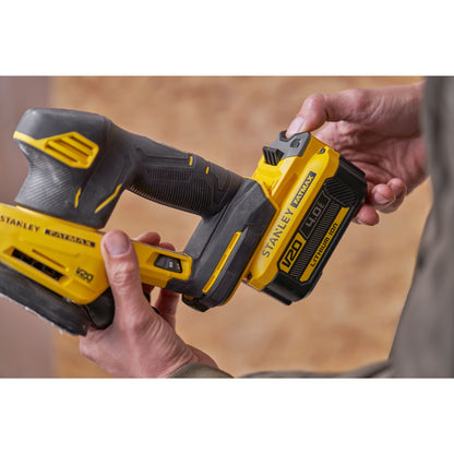 STANLEY FATMAX SFMCW221D1S-QW Ponceuse de finition V20, 1 batterie 18v 2.0Ah