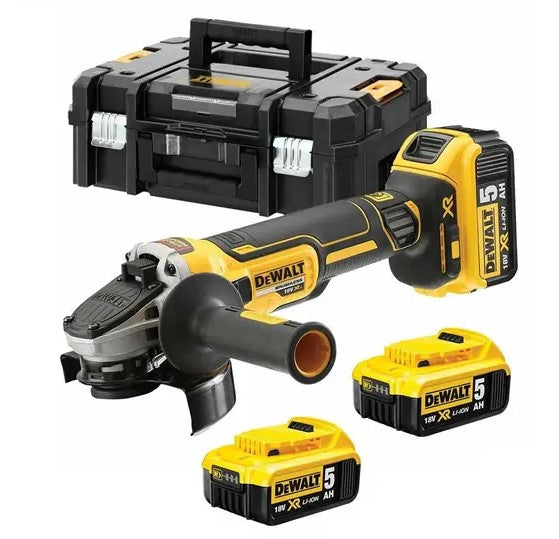 DEWALT DCG405P3-QW Amoladora angular 125mm Brushless + 3 baterías 18v 5.0Ah